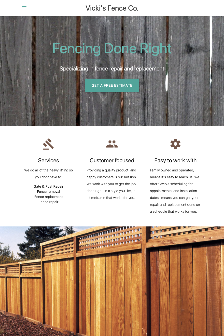 Vicki's Fence Co.